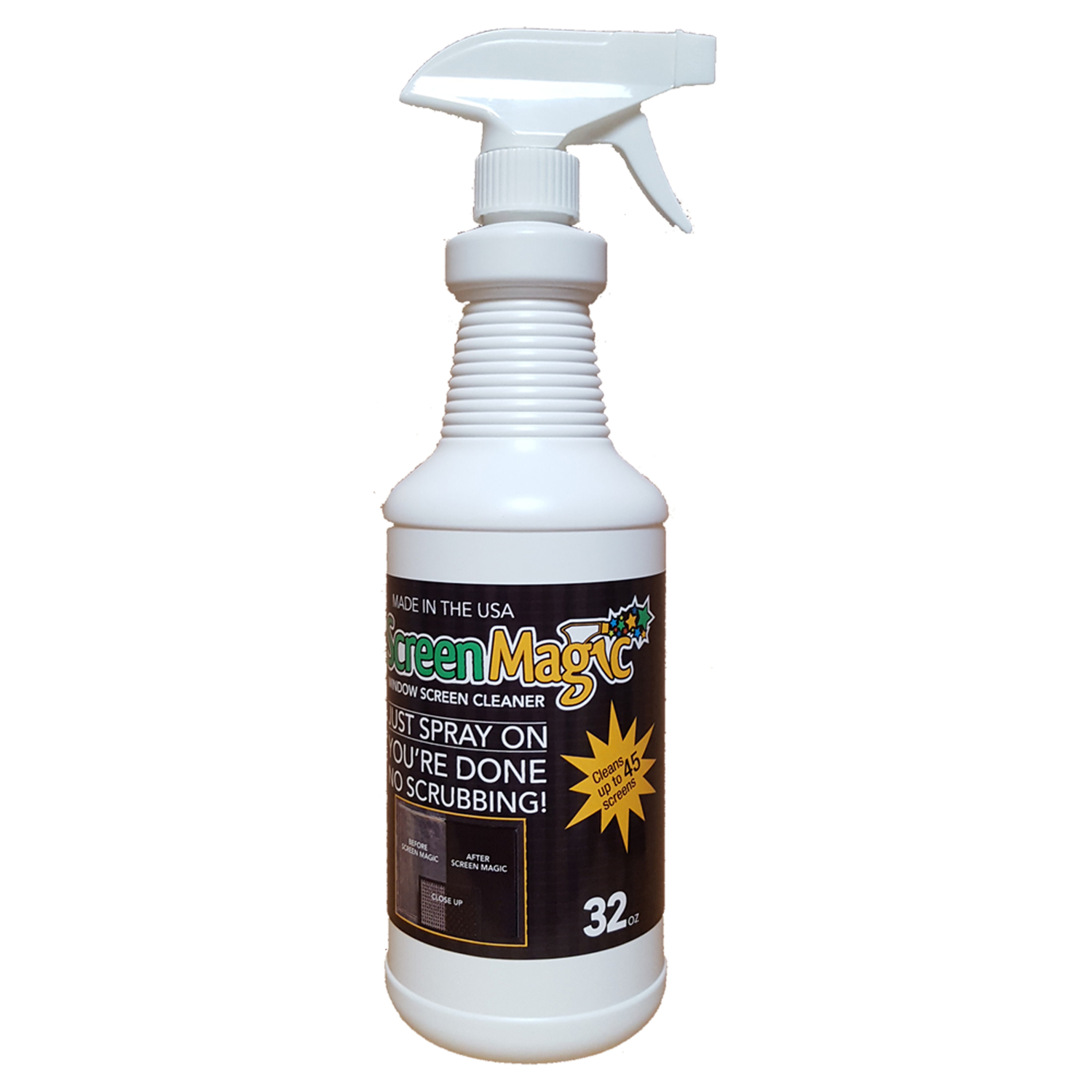 Window Screen Cleaner 32 Oz Liquid Trigger Spray Bottle