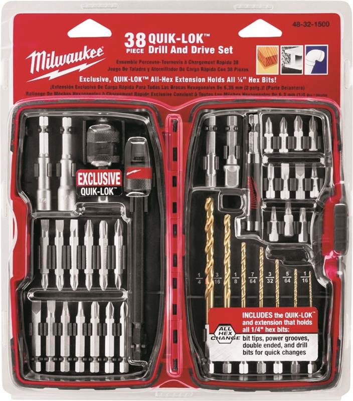 38-piece Universal Quik-lok Drill And Drive Set – Model 48-32-1500