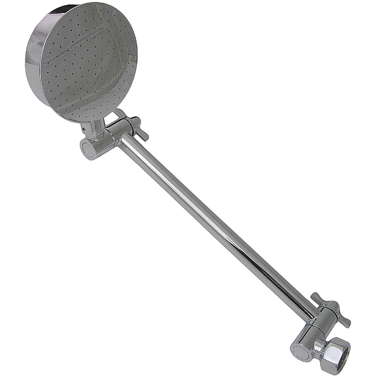 1-spray 2.0 Gpm Fixed Shower Head & Arm, Chrome Plated Brass