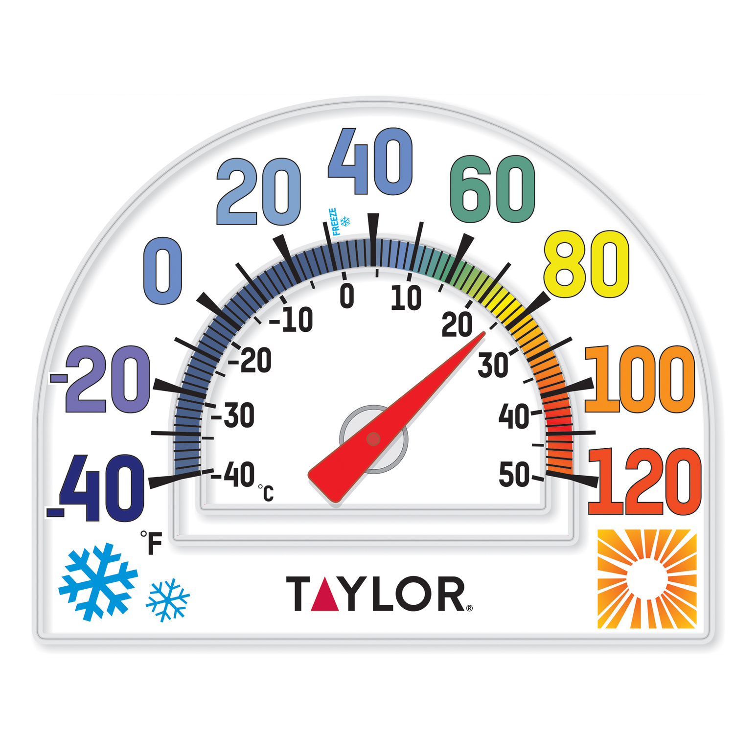 Window Cling Dial Thermometer Plastic Clear 7 In. – Model 5323