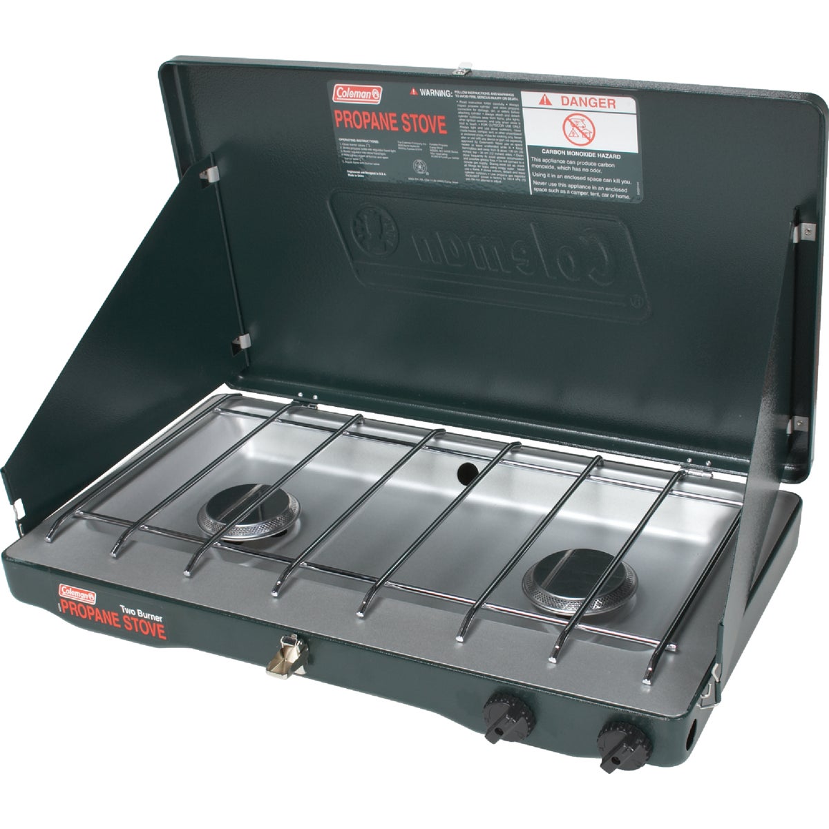 Perfectflow 2-burner Propane Camp Stove – 20,000 Btu, Adjustable Windblock