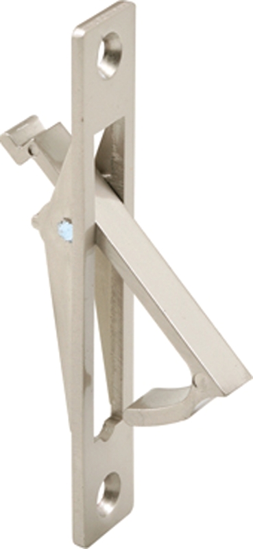 Satin Nickel Pocket Door Flush Edge Pull, 5/8 In. Mortise, Model N 7274