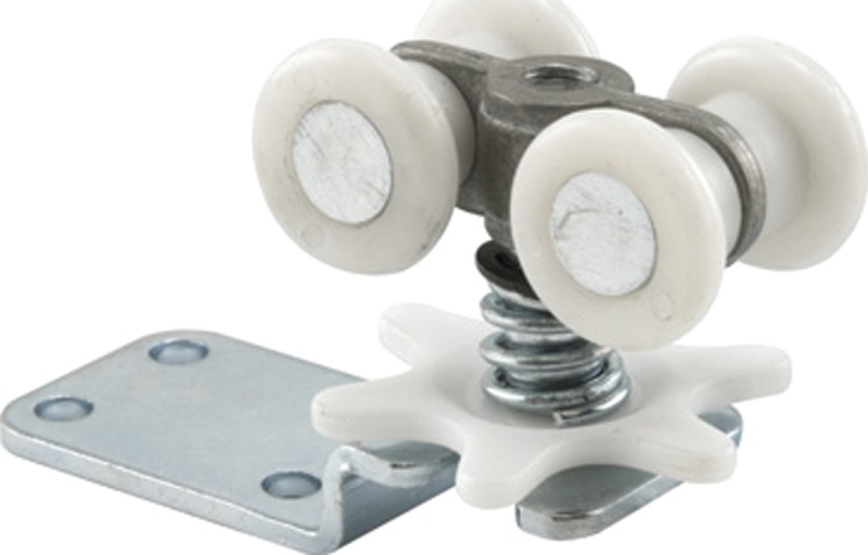 N 6724 Pocket Door Roller Assembly With Four Nylon Wheels