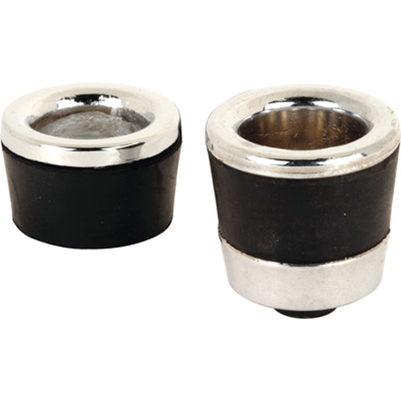 Frameless Shower Door Finger Pulls Set With Chrome Finish And Rubber Sleeves