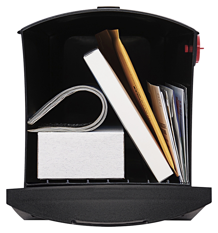 Patriot Black Plastic Medium Post Mount Mailbox – Gmb505bam