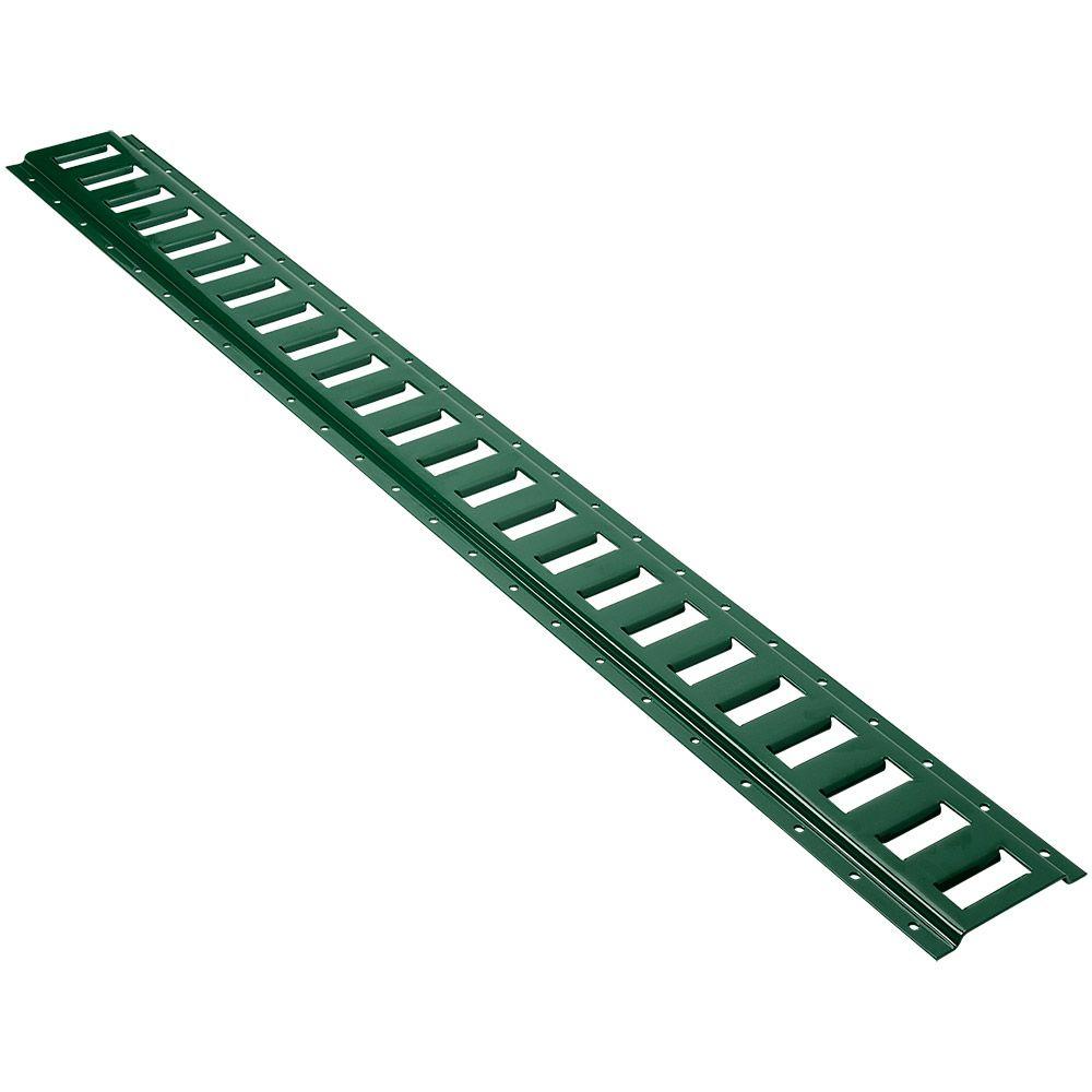 Horizontal E-track, Green, 4,000-lb. Load Limit, 4-ft. Length