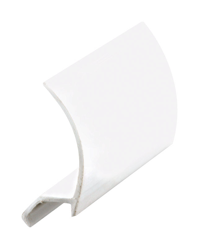 Glass Retainer, Snap-In, Rigid White Vinyl, 5/32 x 21/32 x 72 In.