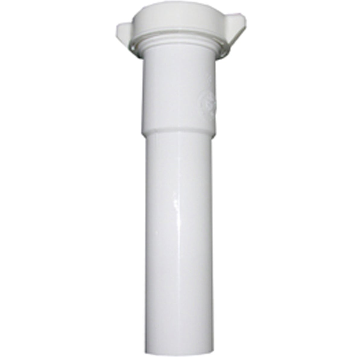 1-1/4 Inch Od X 6 Inch Long White Plastic Slip Joint Extension Tube