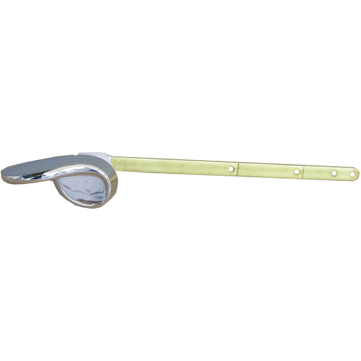 Universal Fit Chrome Plated Plastic Toilet Tank Lever With Brass Arm