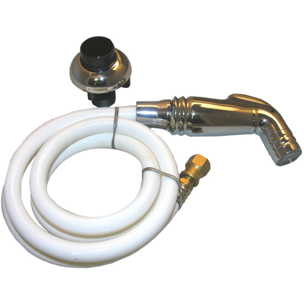48 In. Chrome Spray Head With Hose Sprayer – Universal Fit