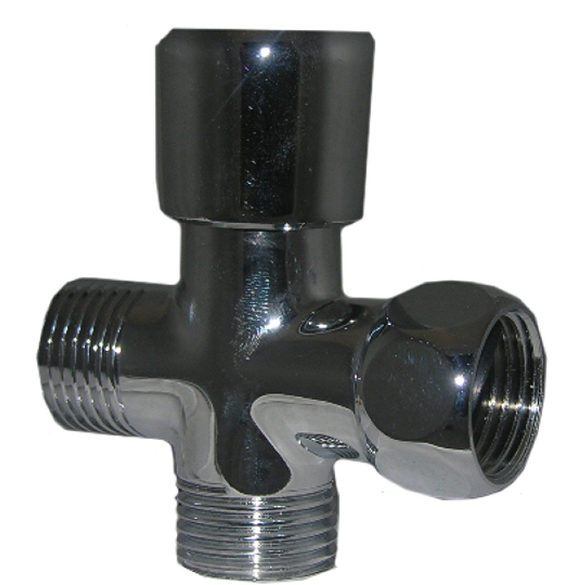 1/2 In. Push Pull Dual Flow Brass Shower Diverter – Chrome Plated