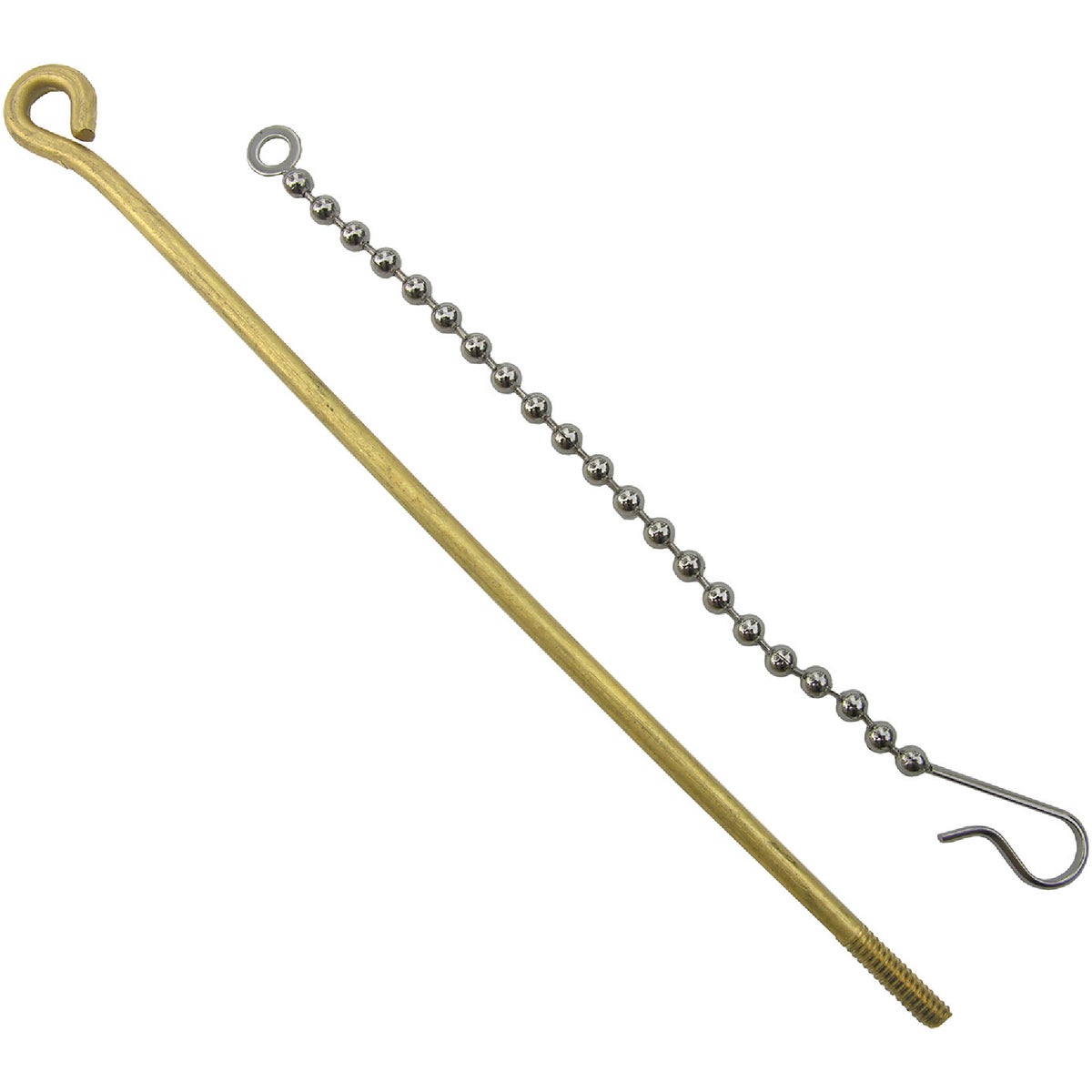 Toilet Tank Ball Lift Wire And Chain, Solid Brass, 4-1/2 In. X 6 In.