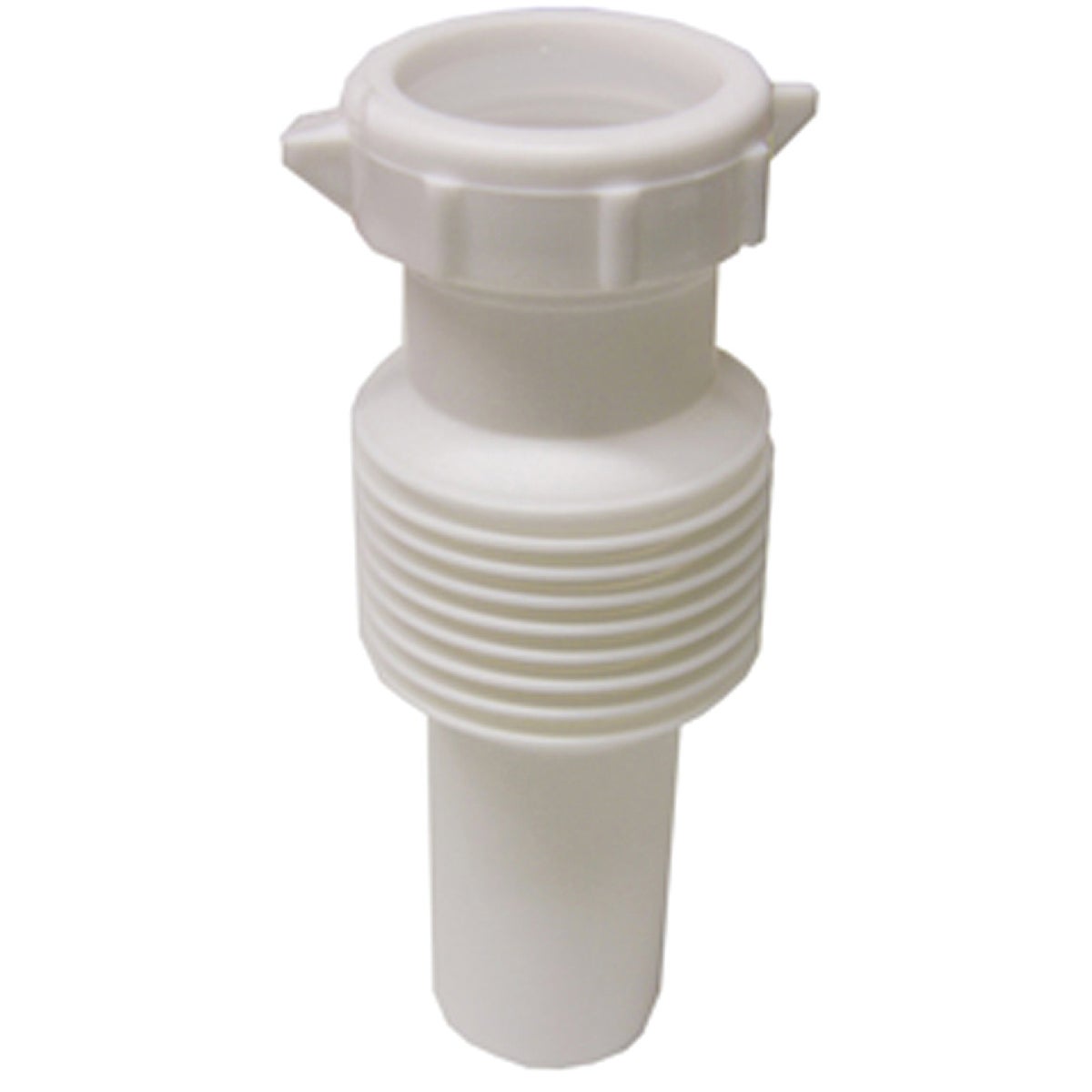 1-1/2 Inch Od White Plastic Flexible Slip-joint Extension Tube