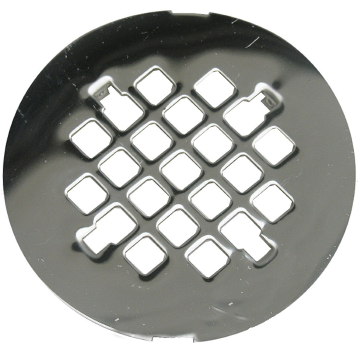 4-1/4 Inch Chrome Snap-in Shower Drain Strainer Model 03-1355
