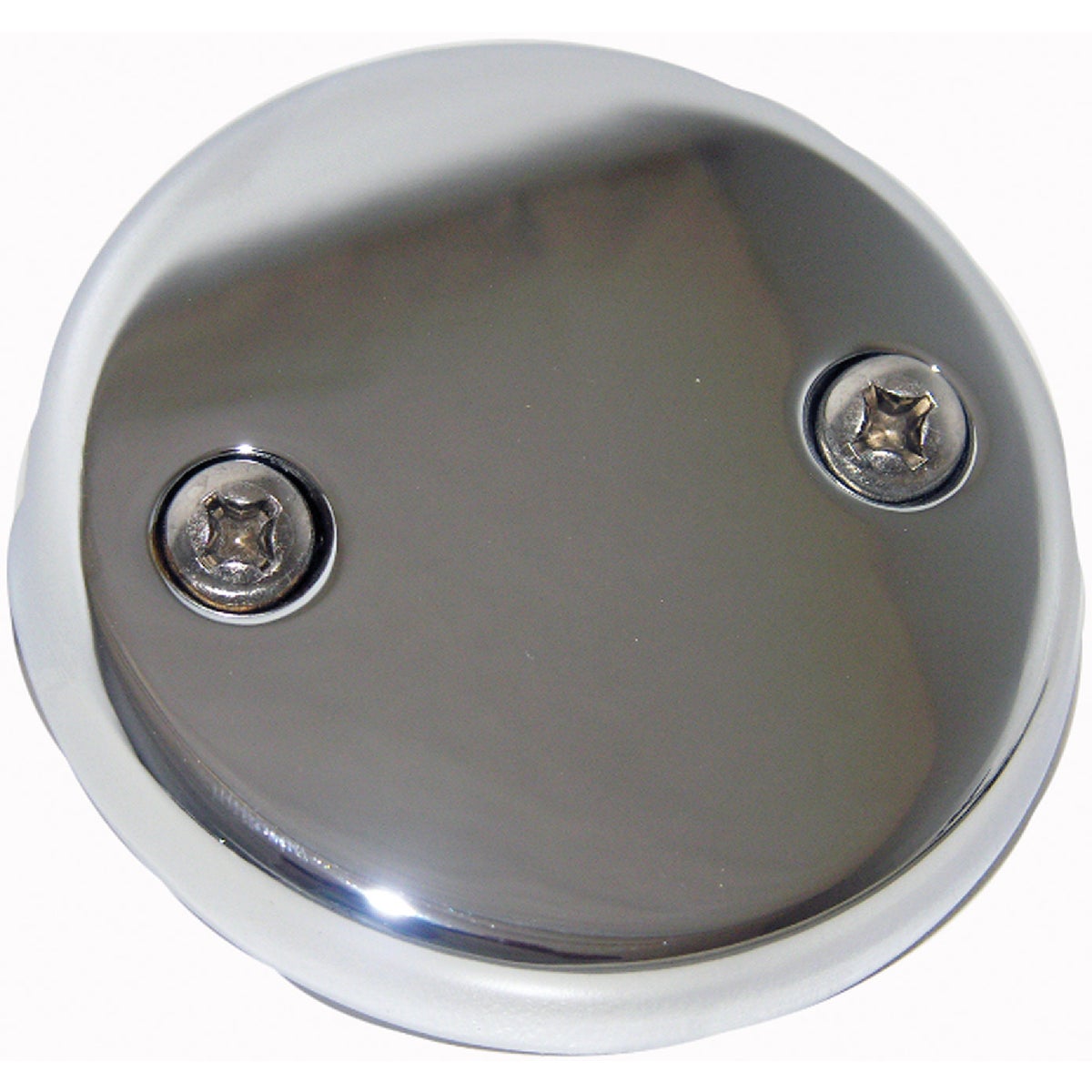 Two-hole Chrome Bath Drain Waste And Overflow Face Plate, Model 03-1425