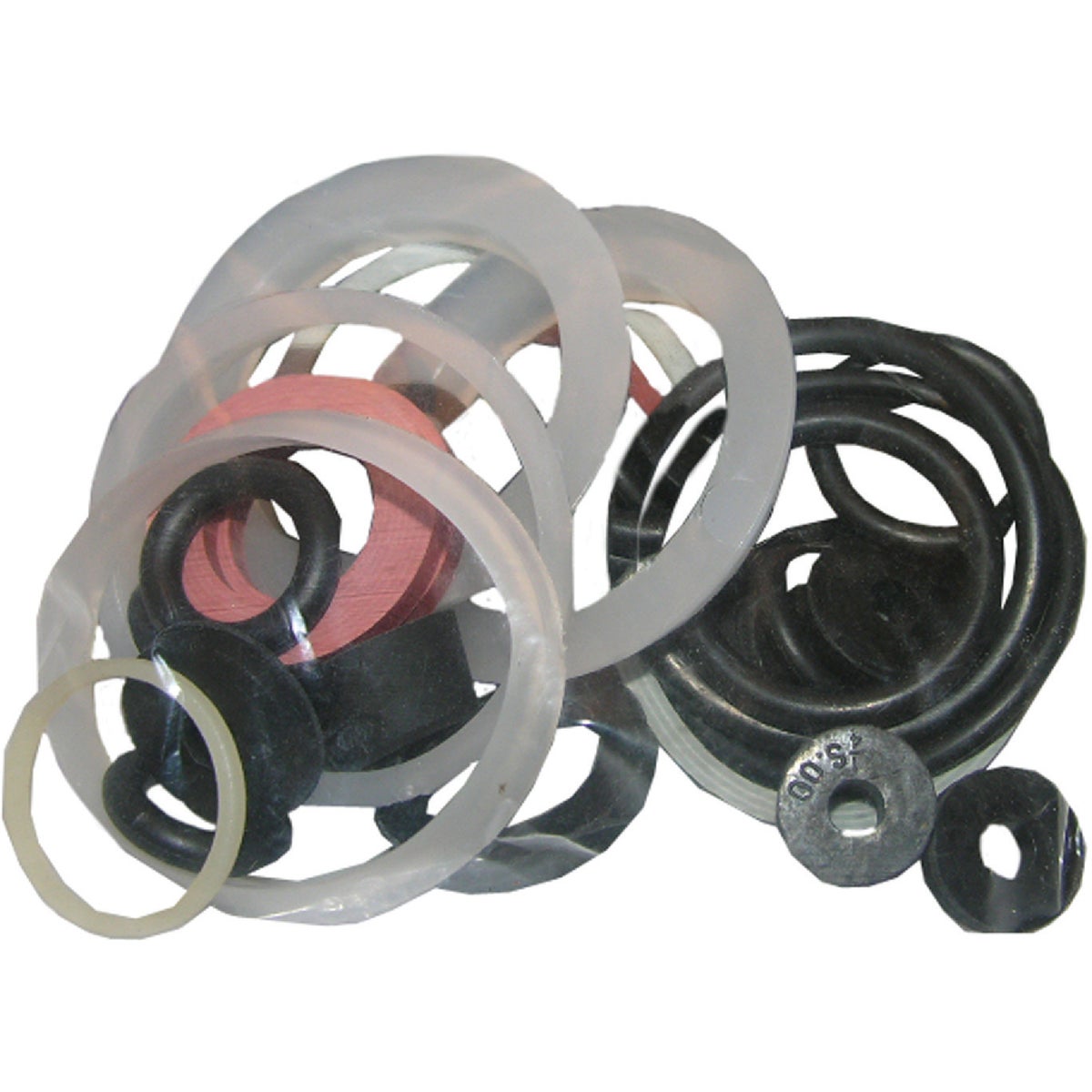 Faucet Washer Plumbing First Aid Kit – Assorted Rubber, Plastic & Poly Washers