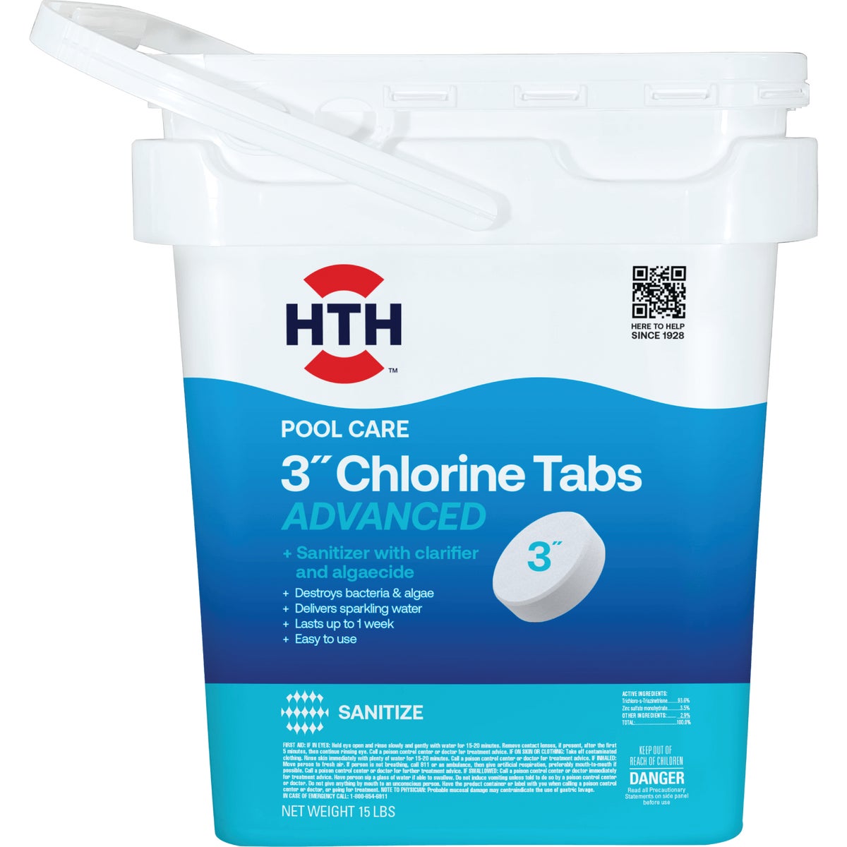 Pool Care 3 In. 15 Lb. Chlorine Tabs Advanced For Swimming Pools
