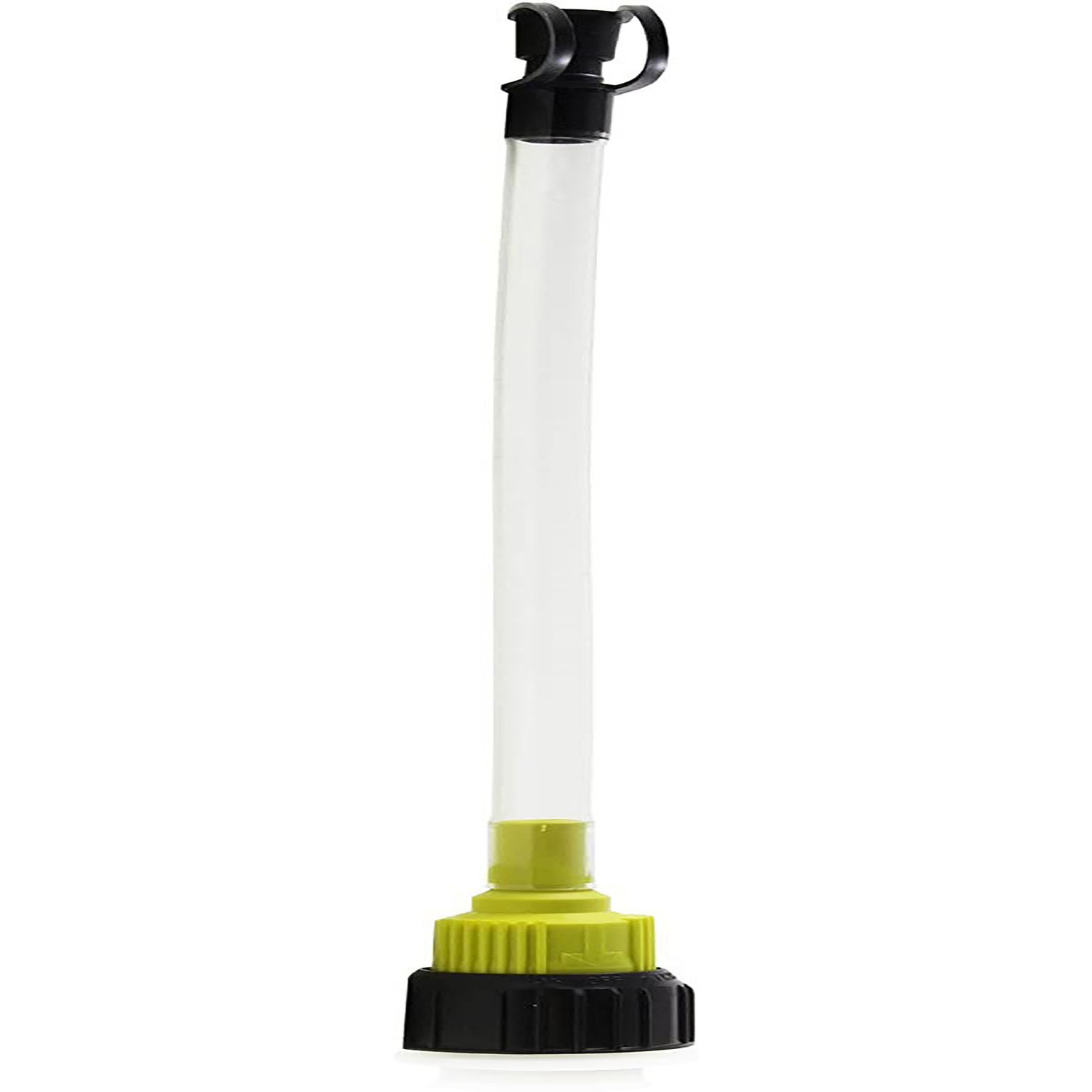 Adjustable Flow Yellow Plastic Transmission Fluid Spout For Quart Or Gallon Containers