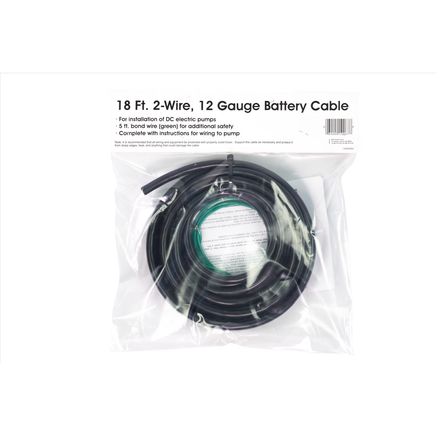 1200r9067 18′ Copper/polyethylene Battery Power Cable For Dc Pumps