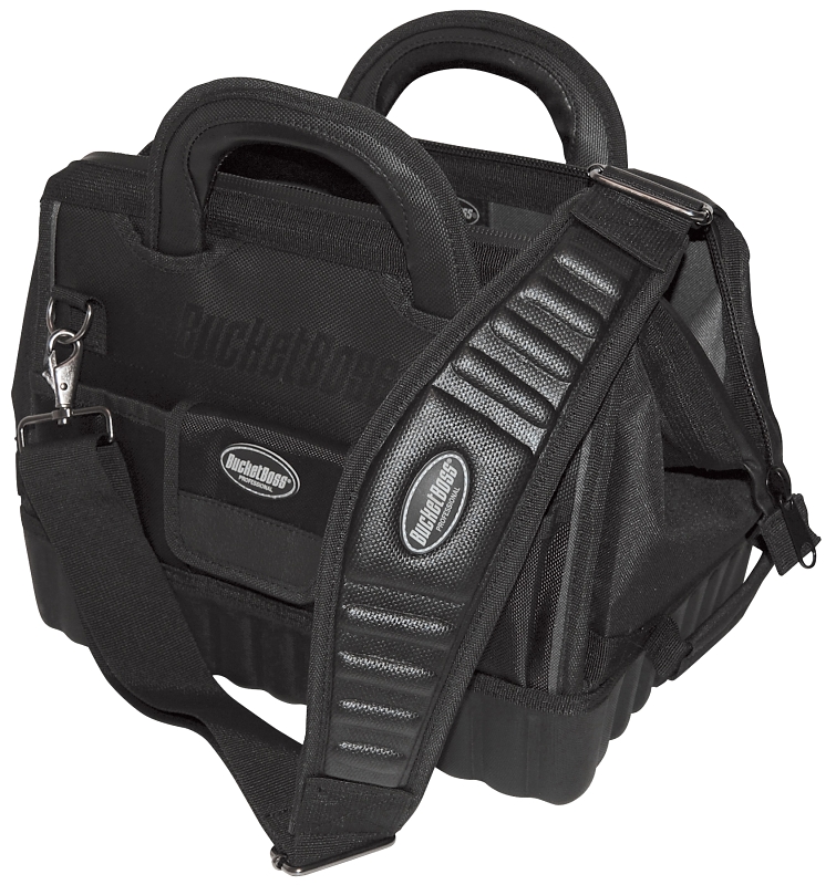 14-inch Heavy-duty Gatemouth Tool Bag With Waterproof Bottom And 17 Pockets