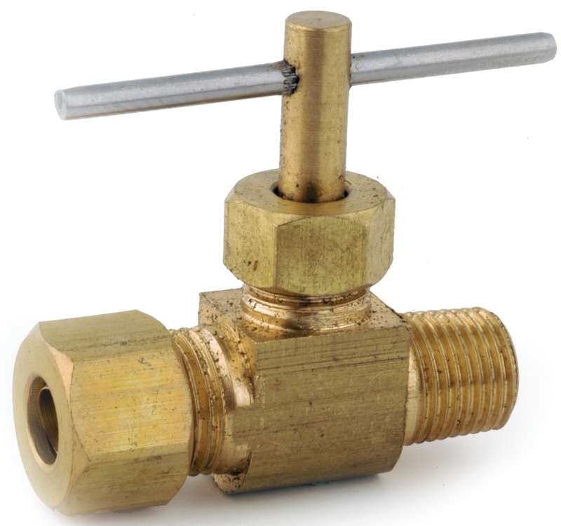 1/4 In. C X 1/8 In. Mip Brass Straight Needle Valve
