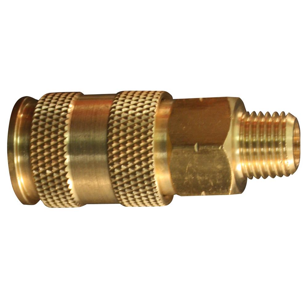 S-765 Compression Coupler, V-style, Male, 1/4 Inch Npt