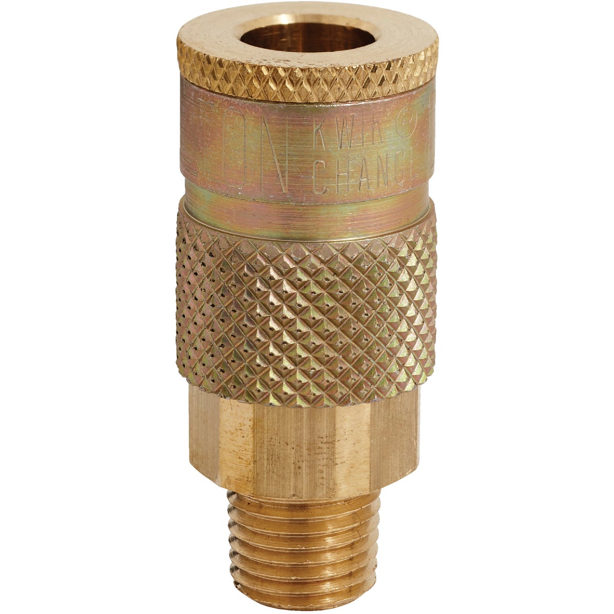 Tru-flate 1/4 In. Mpt T-style Brass Coupler S-786
