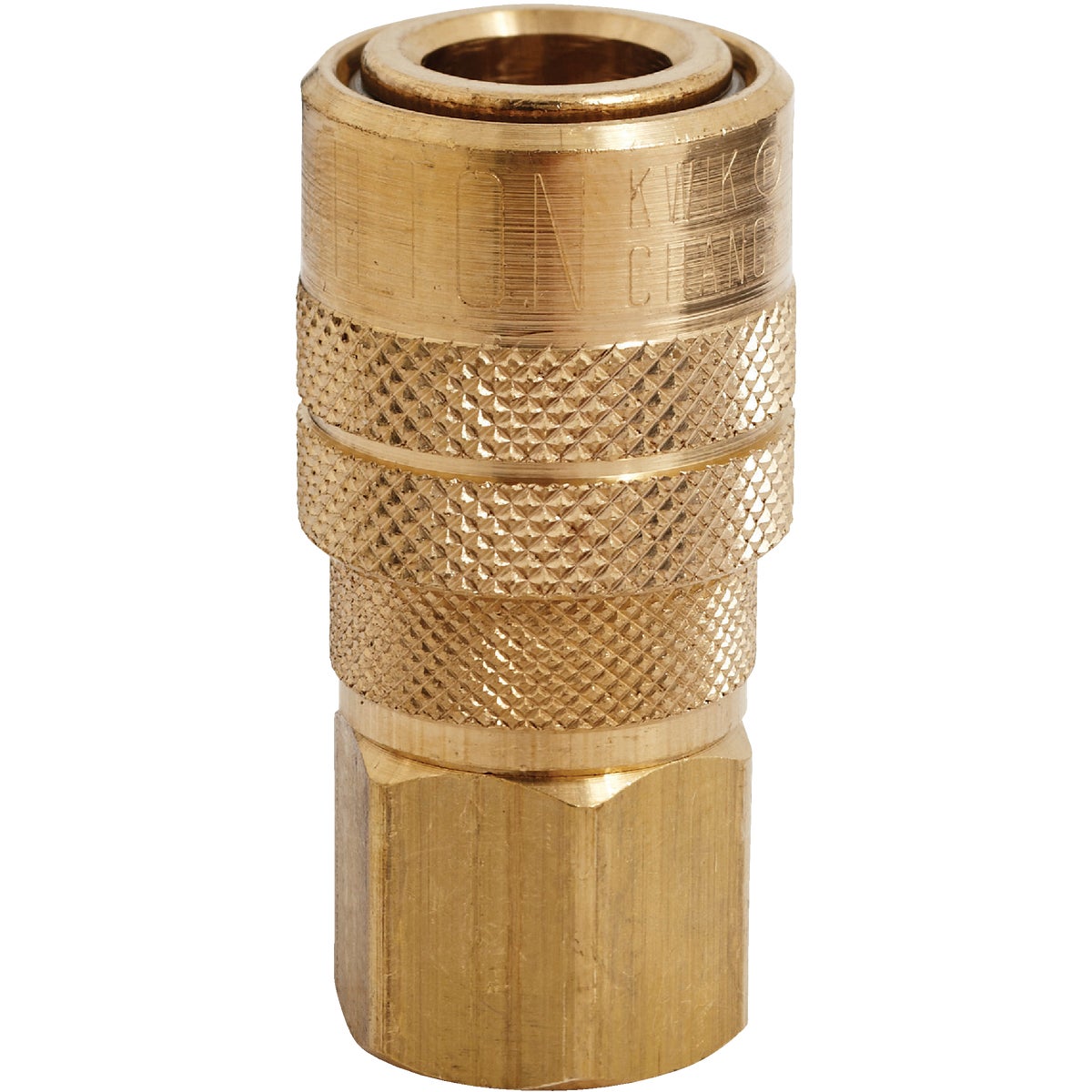 M-style 1/4 In. Female Npt Coupler – Brass, 300 Psi