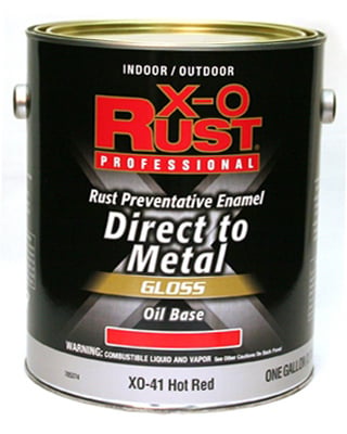 Premium Interior/exterior Anti-rust Enamel, Hot Red, Gloss, Oil-based, 1-gallon