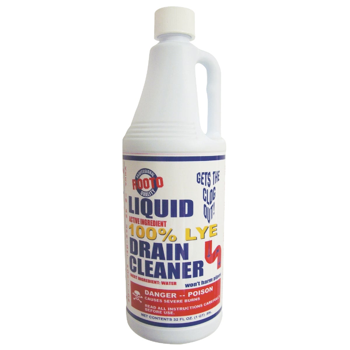 32 Oz. Liquid Drain Cleaner – Multi-purpose Drain Opener For Household & Industrial Use