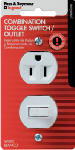 15a Single-pole Switch & Receptacle, Nema 5-15r, White Combination Device