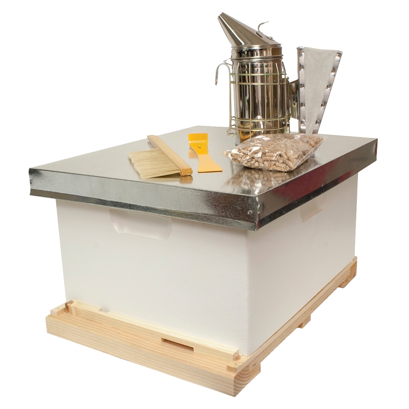 Beginner Beekeeper Hive Kit With Smoker, Tools, And Accessories – Model Wwa-104