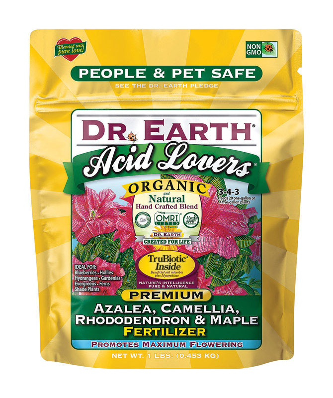 Acid Lovers Organic Fertilizer For Azaleas, Camellias, Rhododendrons & Maples, 1 Lb.
