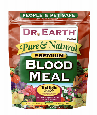 Blood Meal Organic Fertilizer, 13-0-0, 2 Pound Box For All Plants