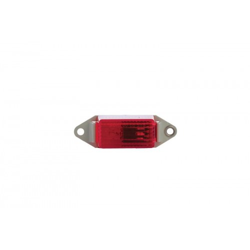 Red Trailer Marking Light With White Base, 3.25 X 1-inch, Model Ul107001