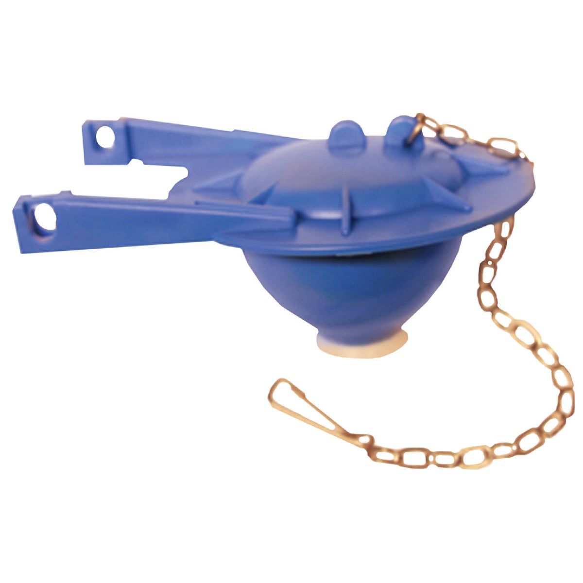 Toto Style 3-inch Blue Rubber Toilet Flapper With Chain For Flush Valve