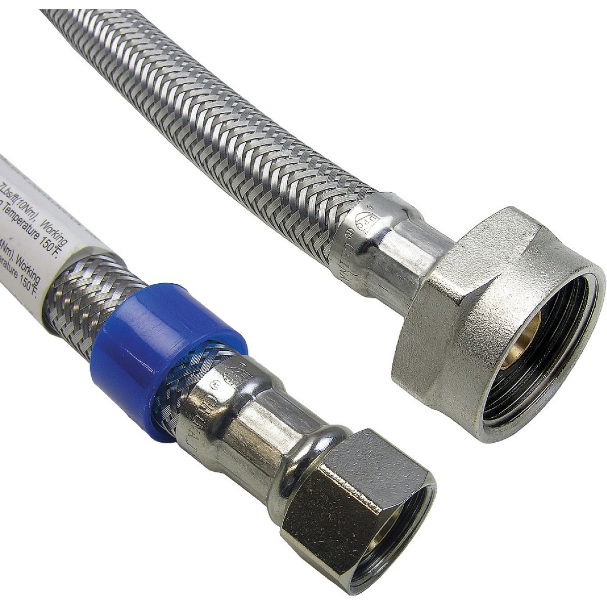3/8 In. Compression X 7/8 In. Ballcock X 16 In. Braided Stainless Steel Toilet Connector