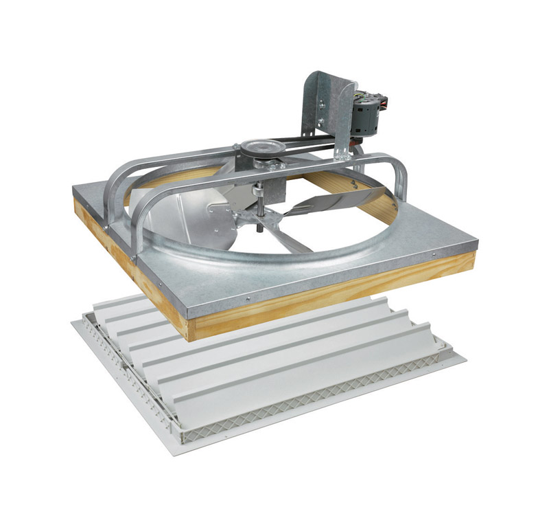 36-inch Whole-house Attic Fan, Belt Drive With Automatic Shutter, 6900 Cfm