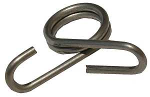 Electric Fence Clip, Rod Post, Stainless Steel, .375 In., 20-Pk.