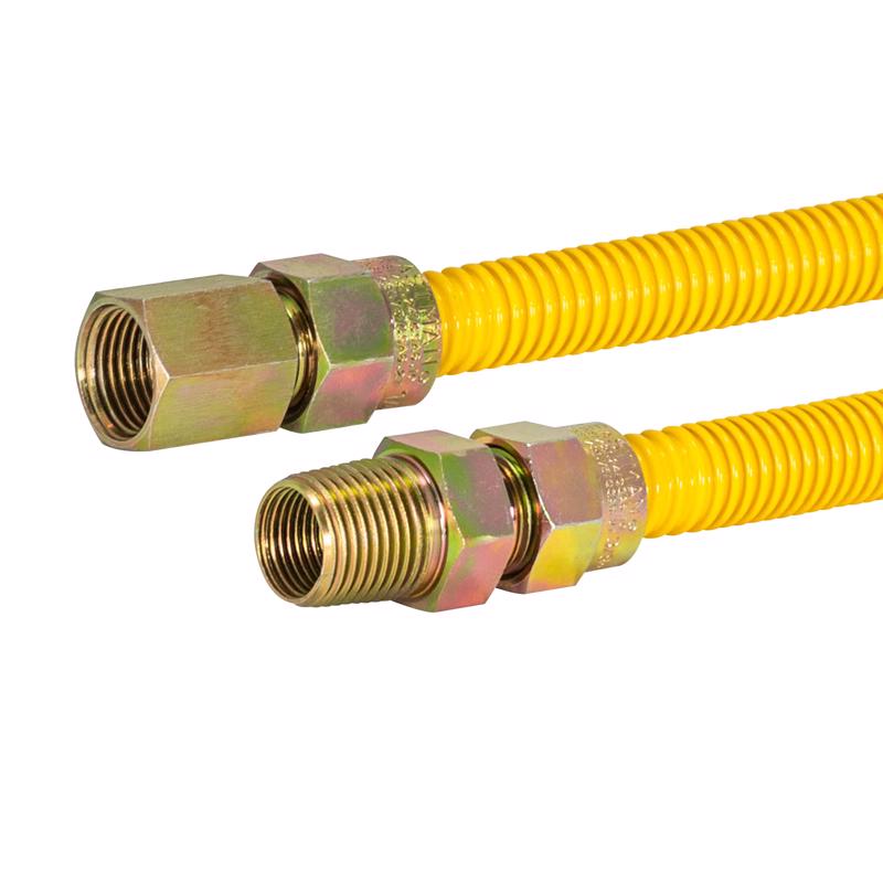 Procoat 1/4 In. X 3/8 In. D 24 In. Stainless Steel Gas Connector