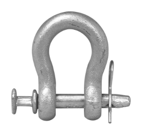 7/8-inch Straight Clevis, Short Body, Forged, Electro-galvanized