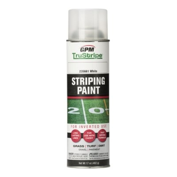 White Inverted Aerosol Striping Spray Paint, 17 Oz. – Fast Drying & Long Lasting