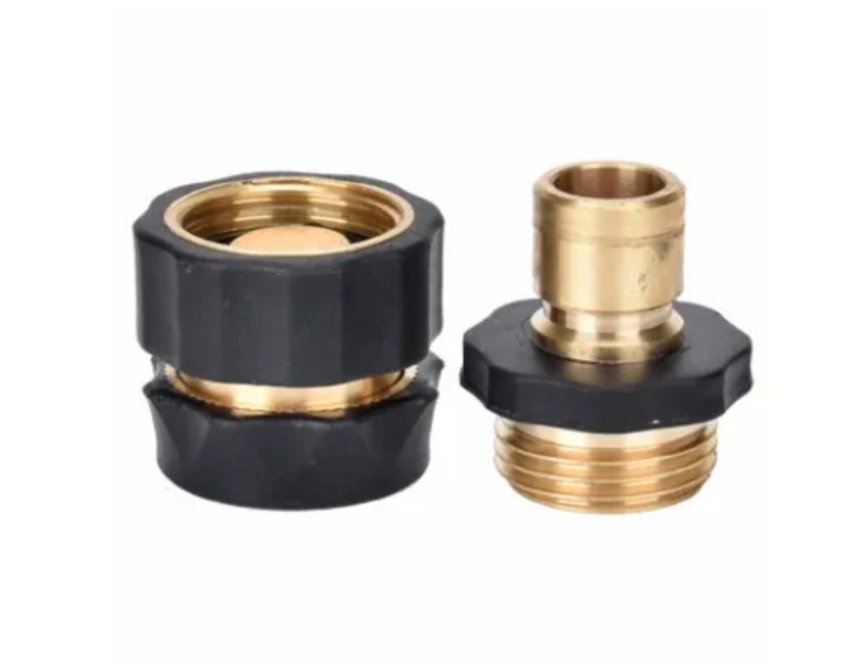 Gilmour Brass Connector Set – Heavy-duty Quick Connectors With Rubber Grips
