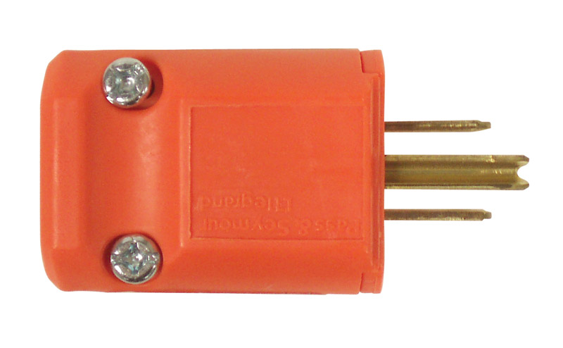 Pass & Seymour 15a 125v Male Straight Blade Plug, Nema 5-15p