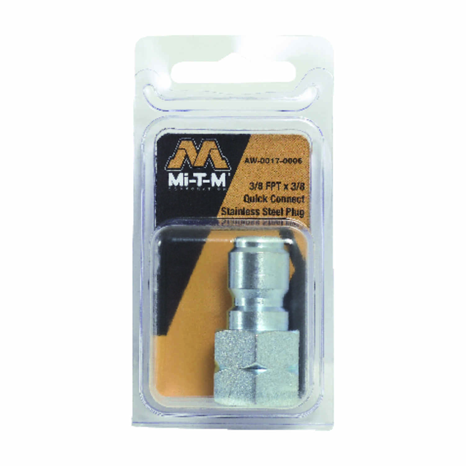 3/8 M X 3/8 Fpt Quick Connect Pressure Washer Plug – Durable Stainless Steel