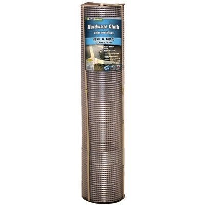 Galvanized Metal Hardware Cloth Fence, 1/2-inch Mesh, 19-gauge, 48-inch X 100-feet
