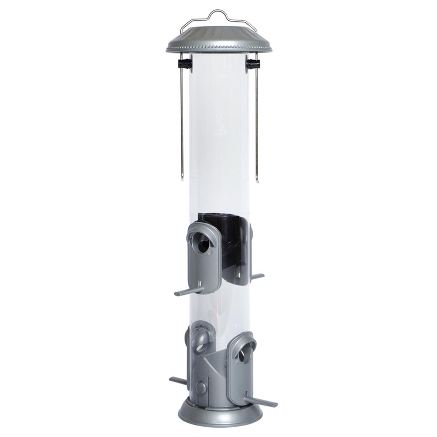 Deluxe Easy-clean Tube Bird Feeder 1.4 Qt With 4 Ports