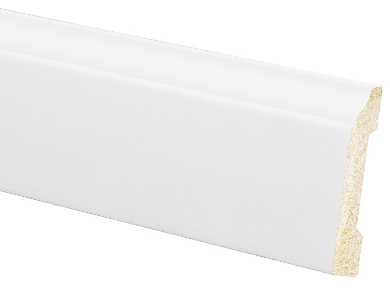 3/8 In. W X 3-3/16 In. H X 8 Ft. L Crystal White Polystyrene Base Molding