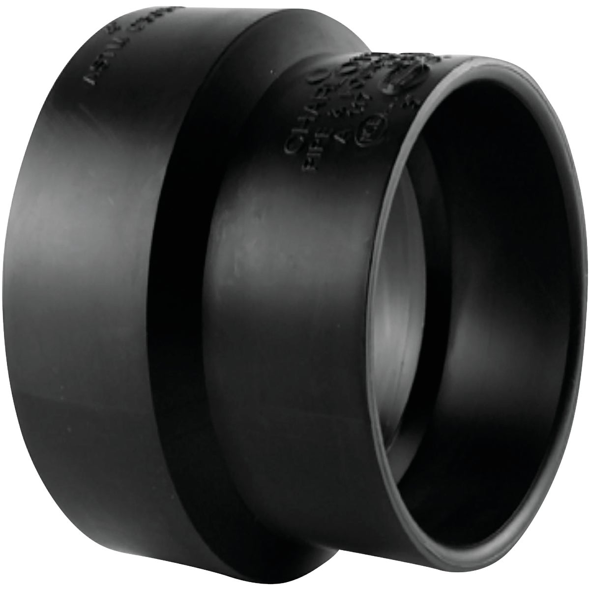 4 In. X 3 In. Abs Sewer Hub X Sch 40 Coupling Adapter