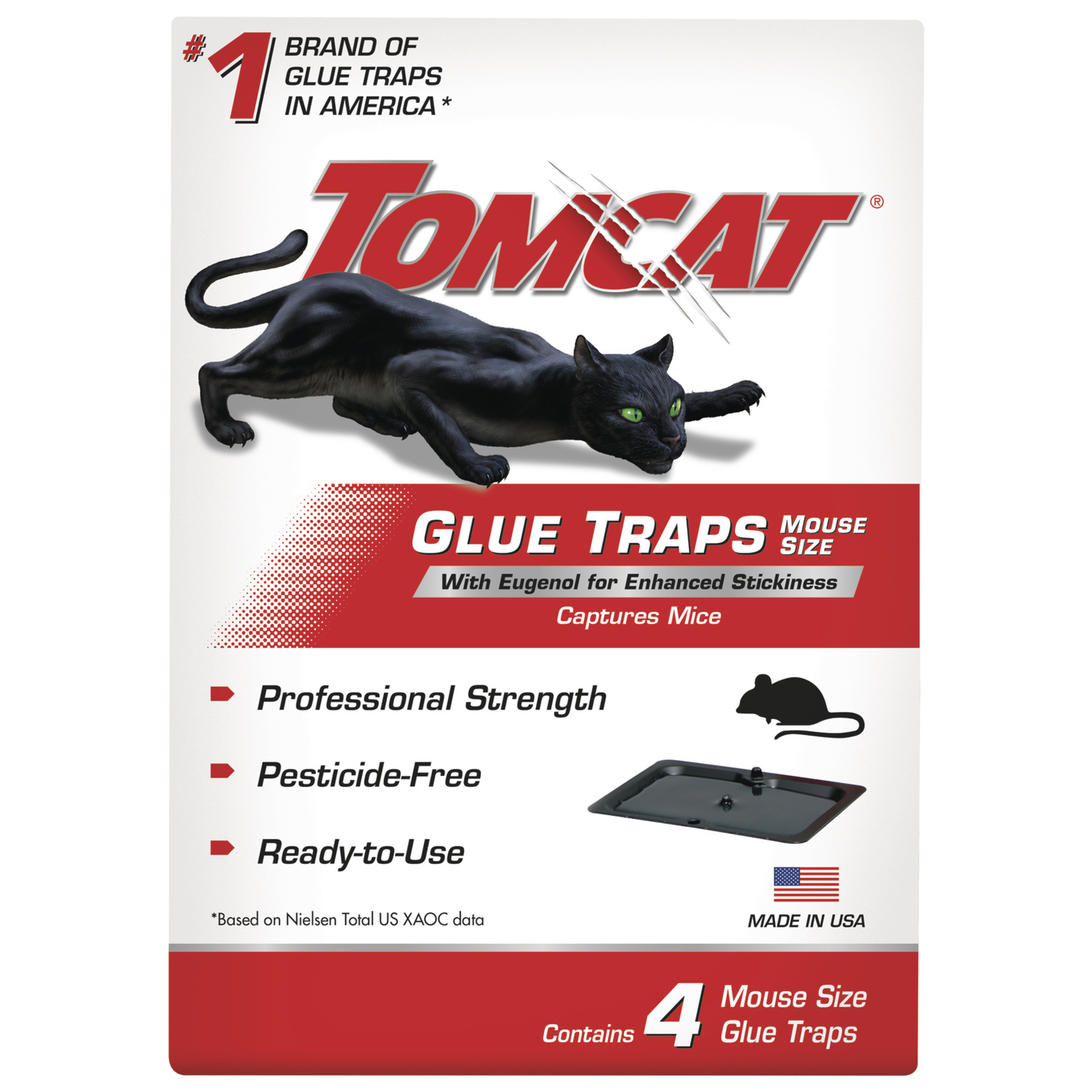 Mouse Glue Trap, Professional Strength, 4-Pk.